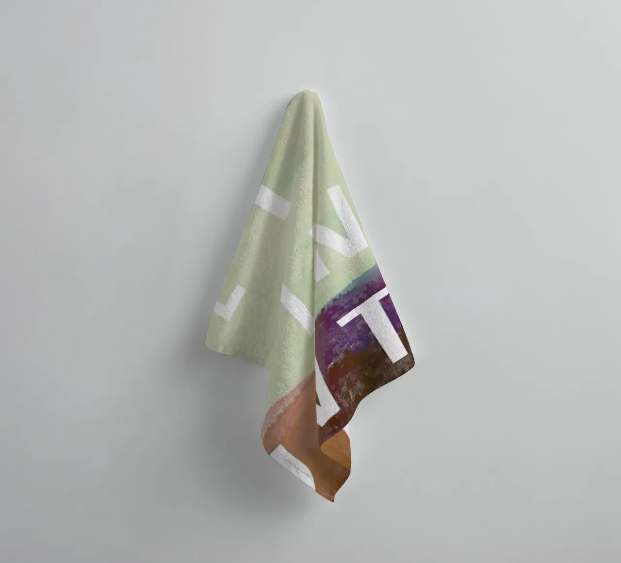 Live in The Mountains towel by Vintage Skies