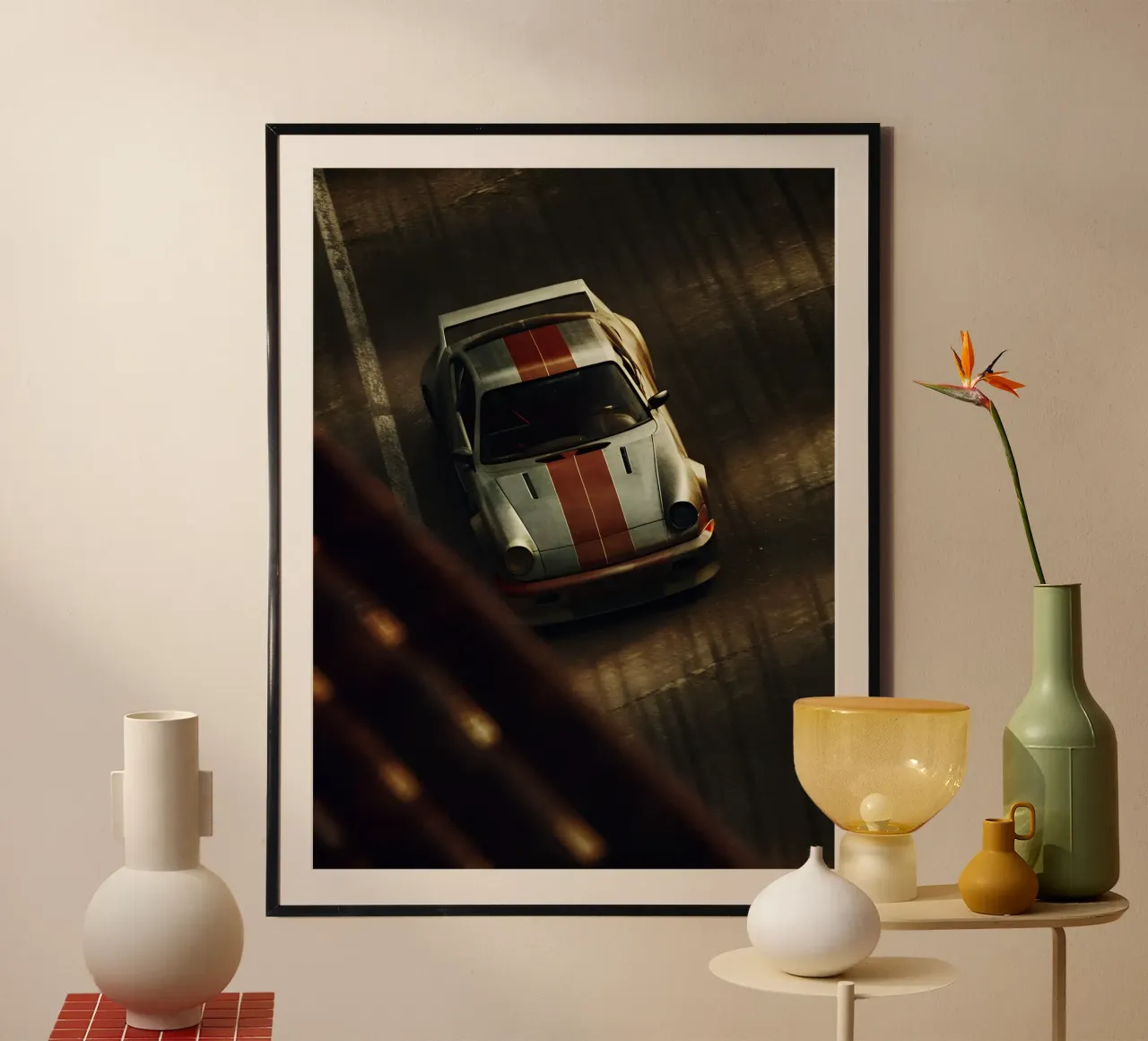Auto da corsa rossa carta hahnemühle da CAR EDITION