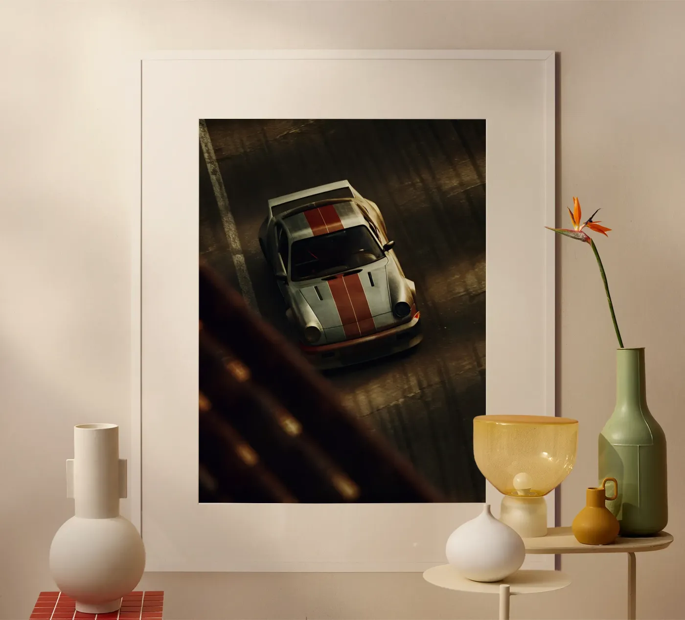 Auto da corsa rossa poster da CAR EDITION