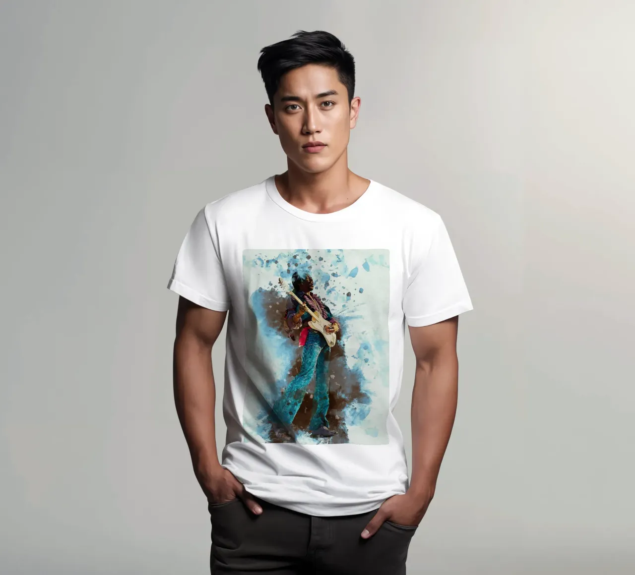 Smudge Jimi hendrix - Retrato de Hey Joe camiseta de Gunawan Rb