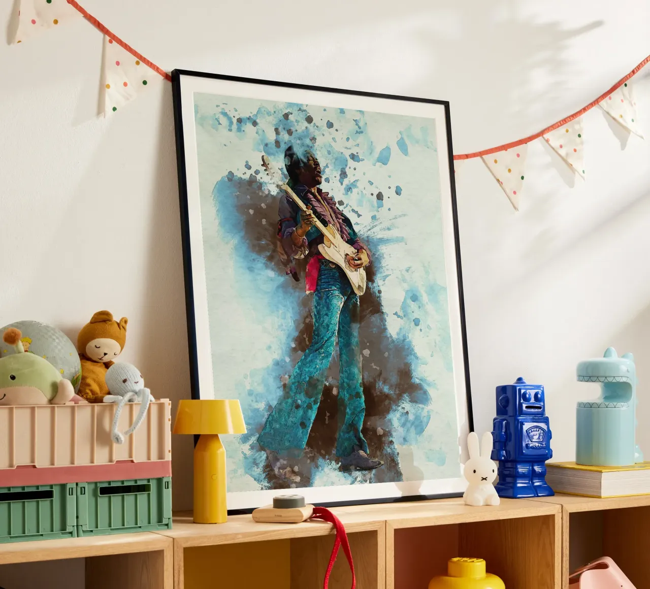Smudge Jimi hendrix - Hey Joe Portrait Hahnemühle von Gunawan Rb