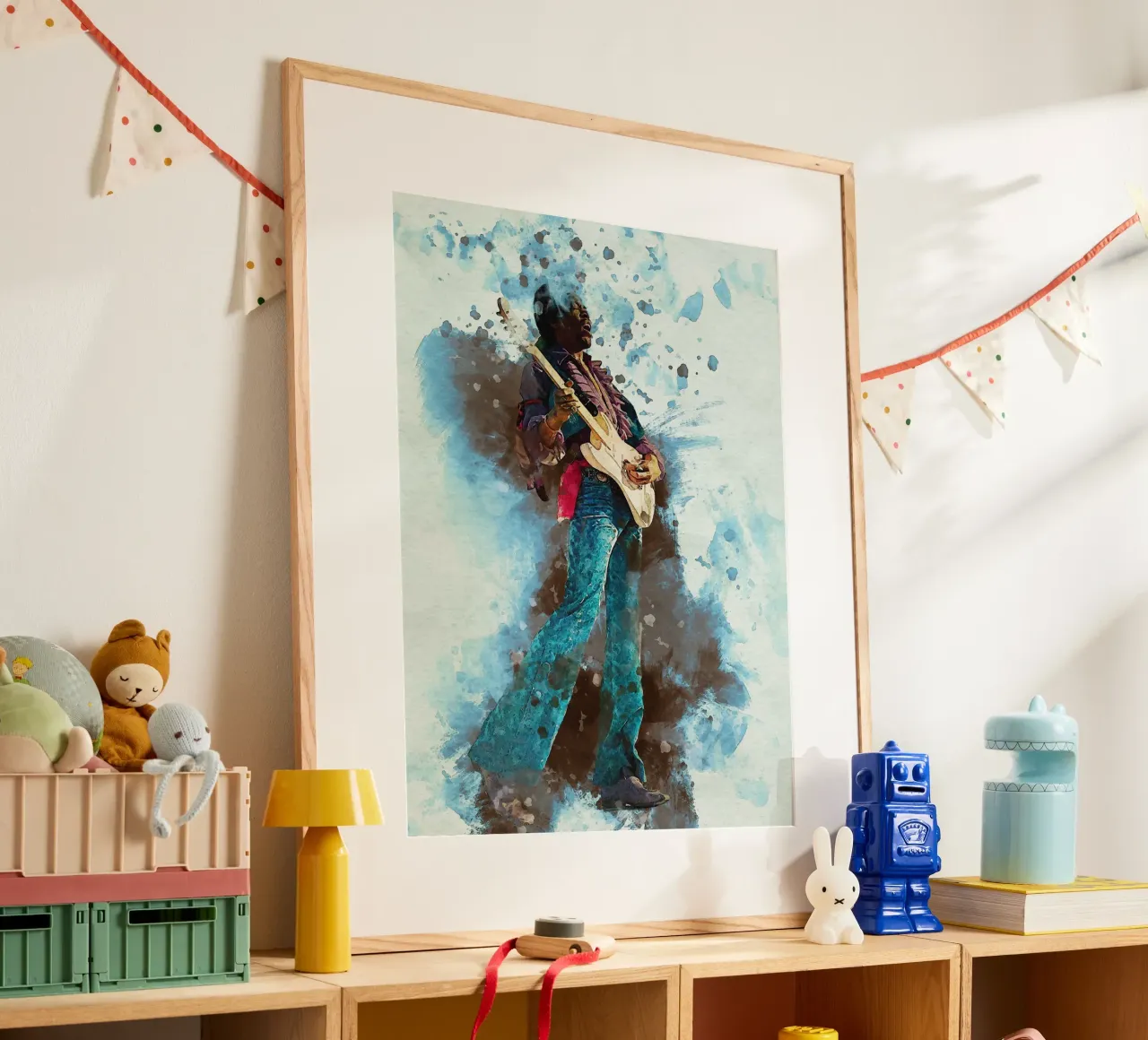 Smudge Jimi hendrix - Hey Joe Portrait Hahnemühle von Gunawan Rb