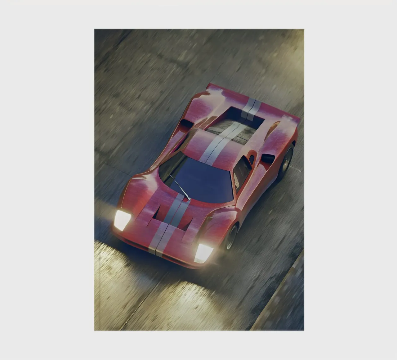 Red Racing Car notebook by CAR EDITION