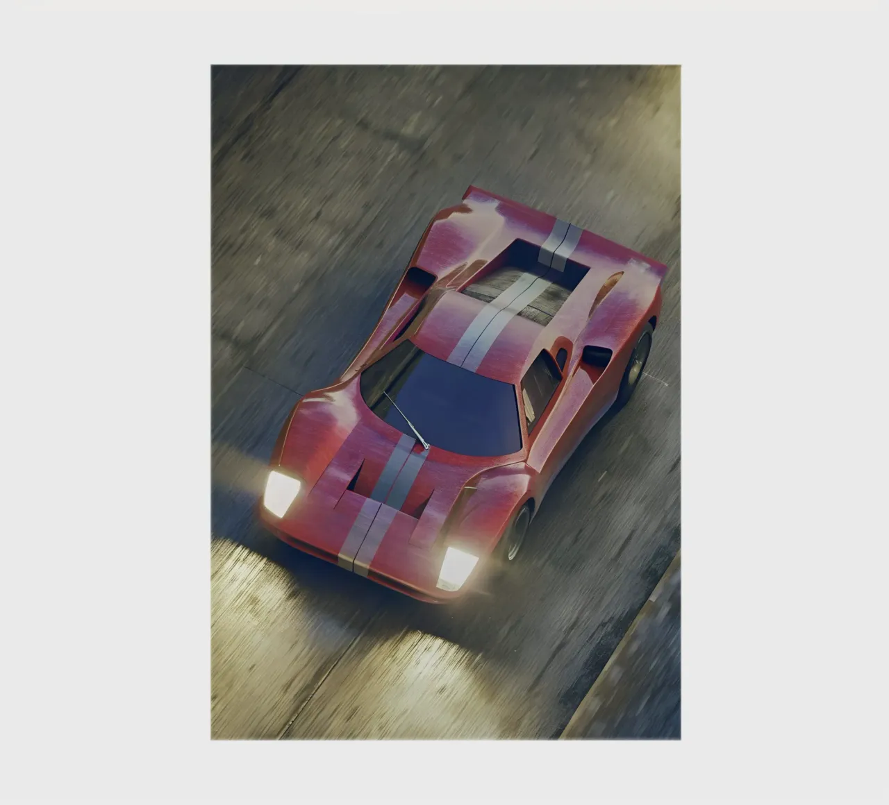 Red Racing Car notebook by CAR EDITION