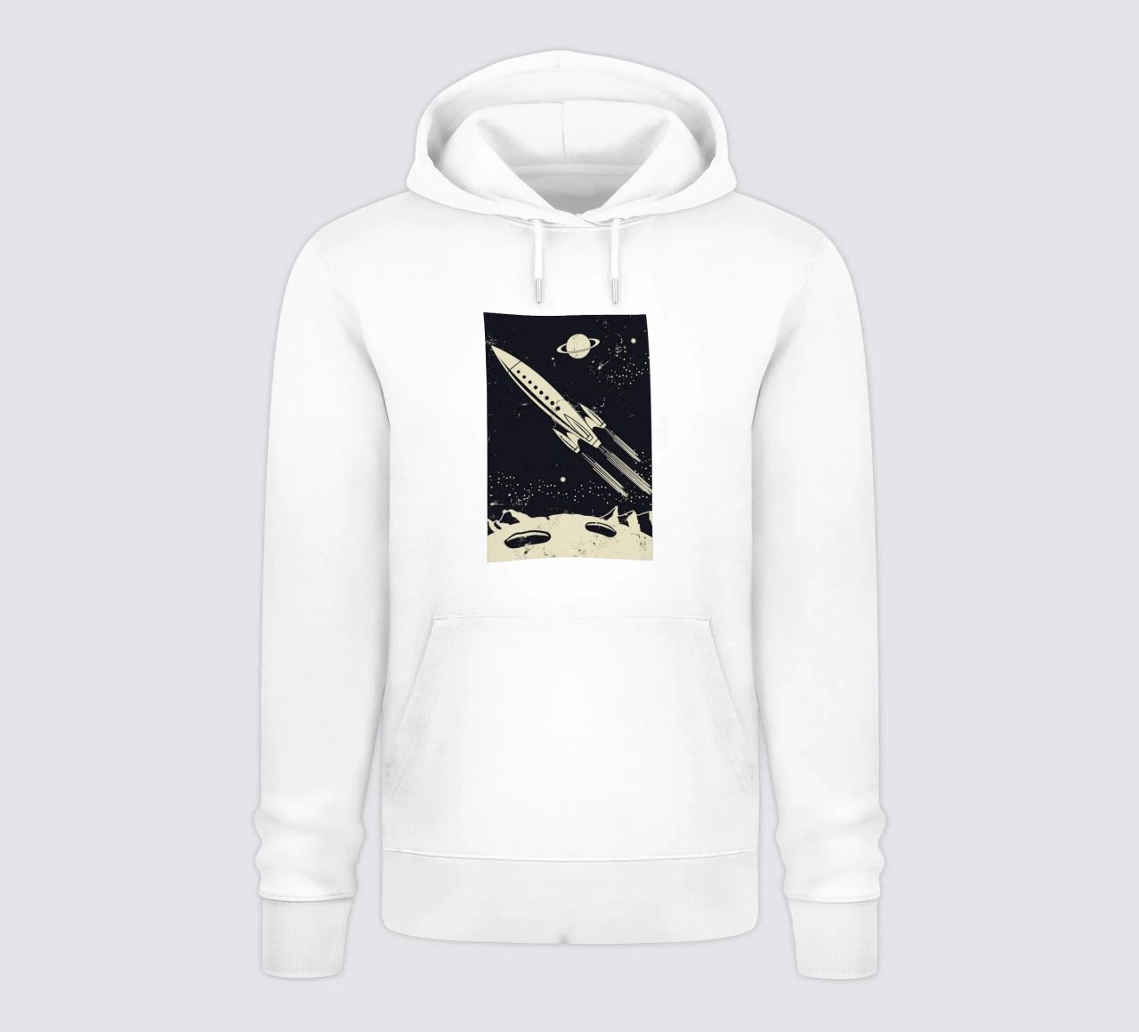 Space Rocket II felpa con cappuccio da Little Flourishes