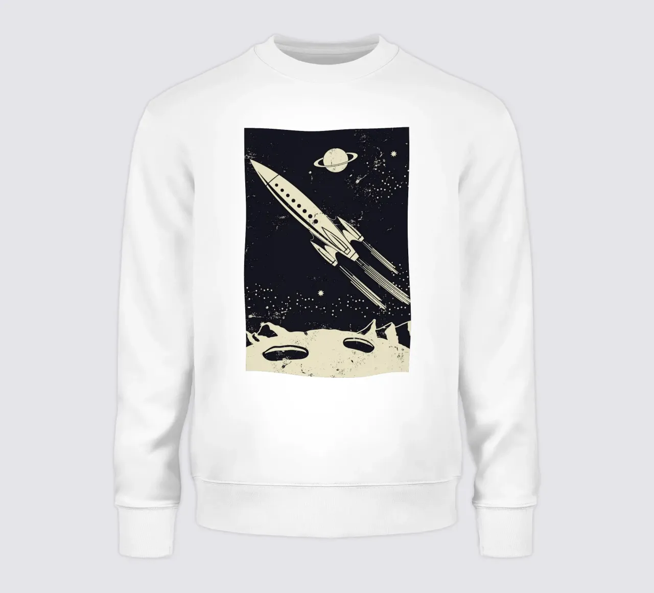 Space Rocket II sweatshirt van Little Flourishes