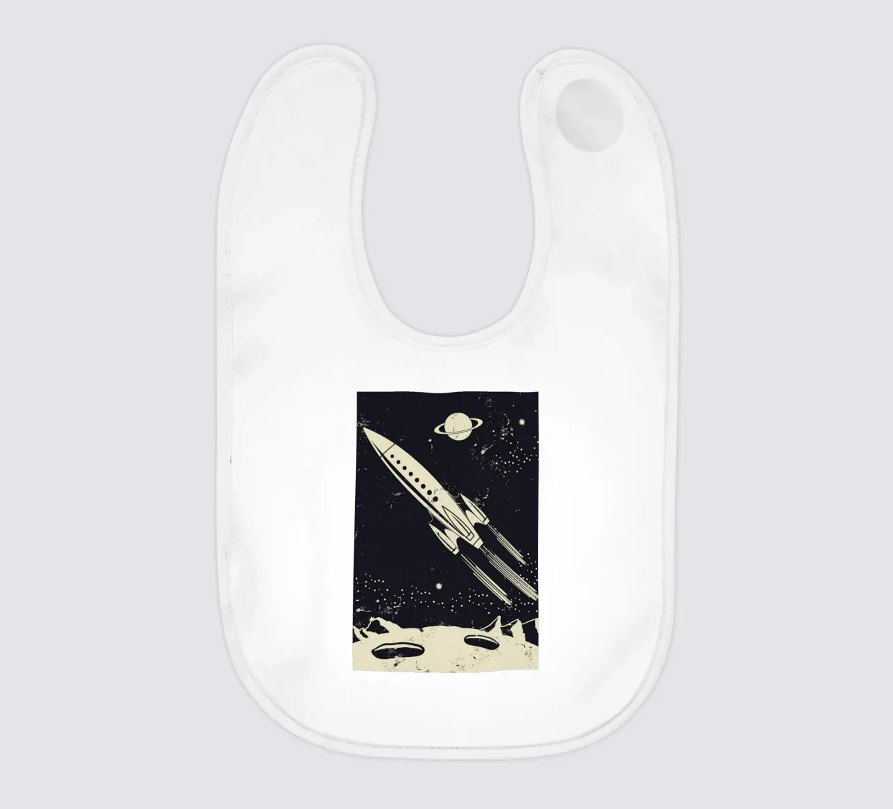 Space Rocket II bavaglino da Little Flourishes