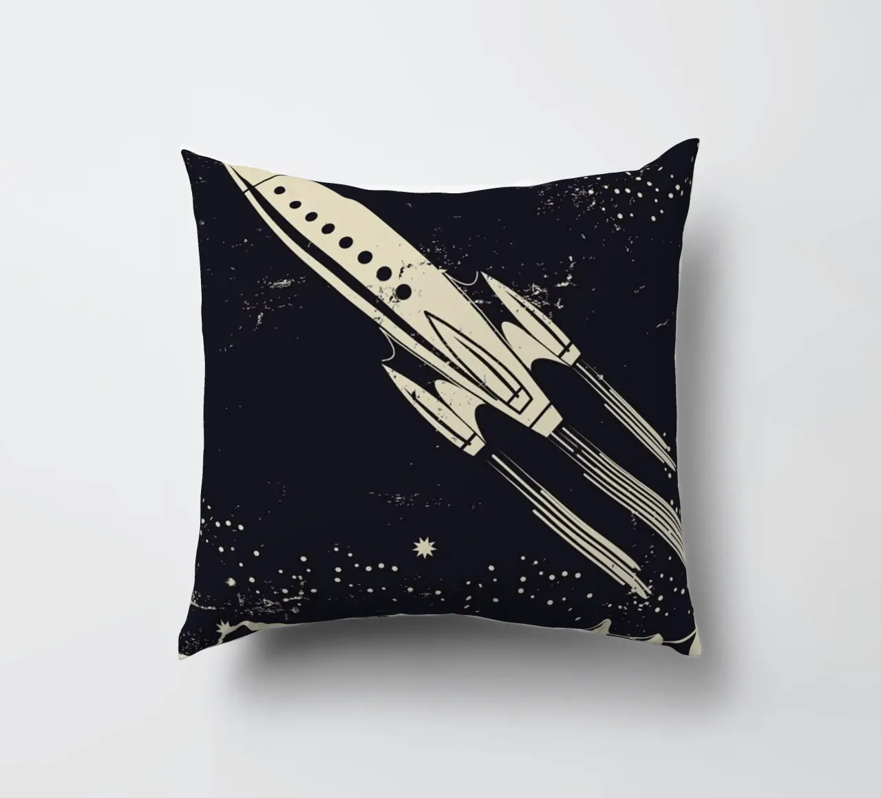 Space Rocket II cuscino da Little Flourishes