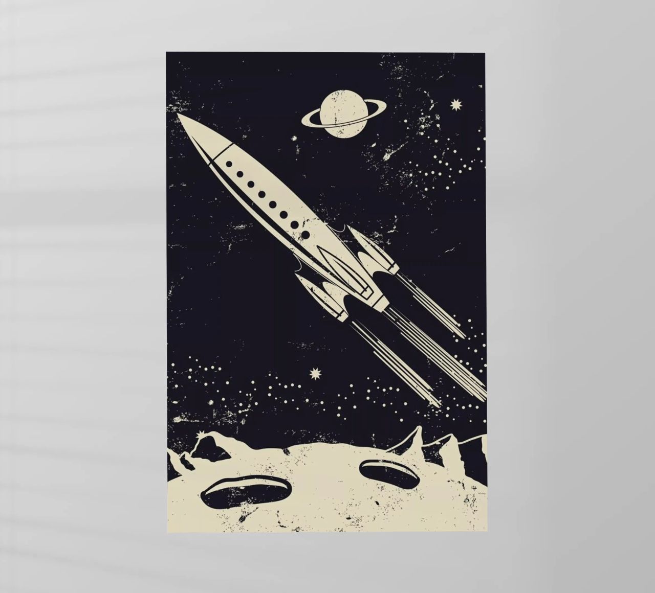 Space Rocket II pellicola backlit da Little Flourishes