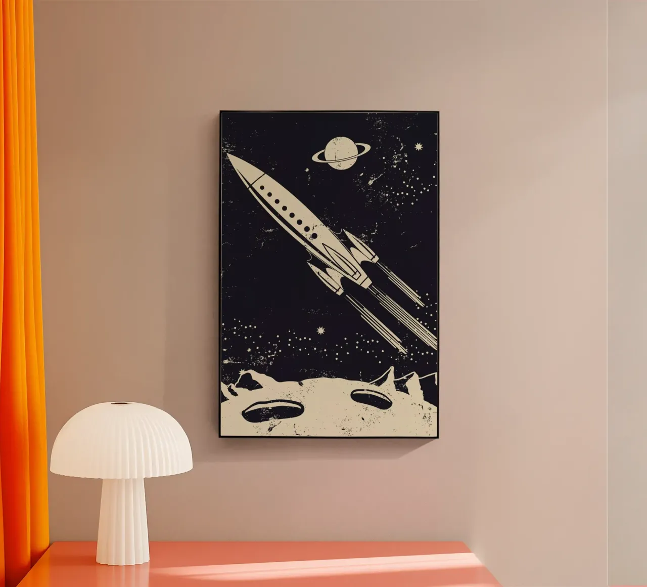 Space Rocket II plexiglass da Little Flourishes