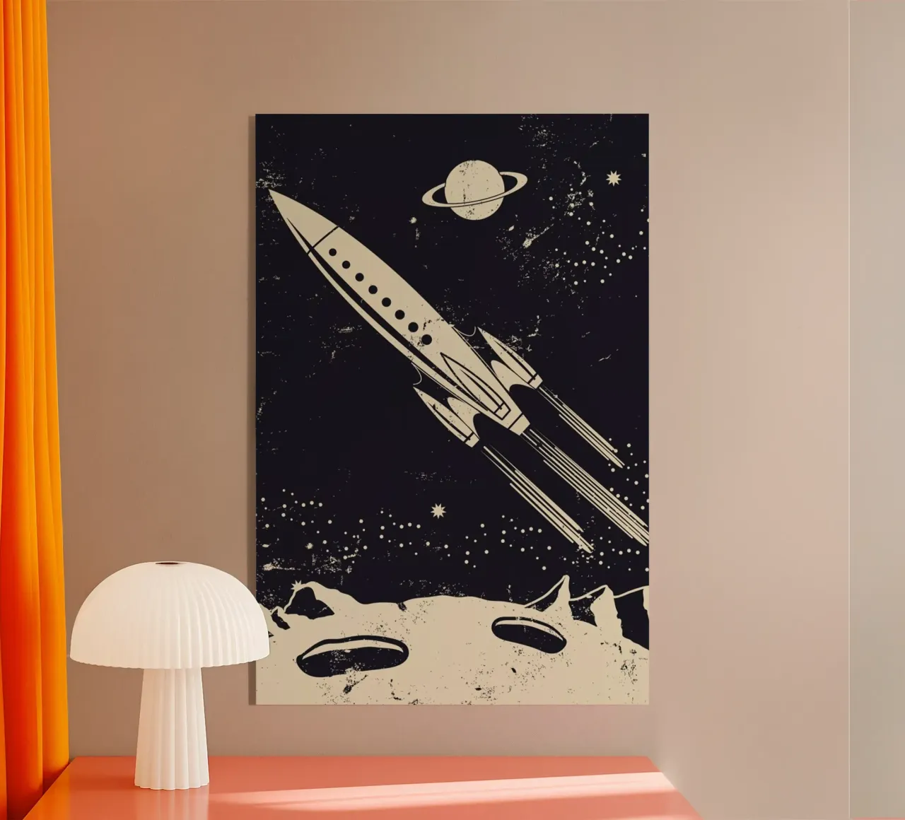 Space Rocket II plexiglass da Little Flourishes