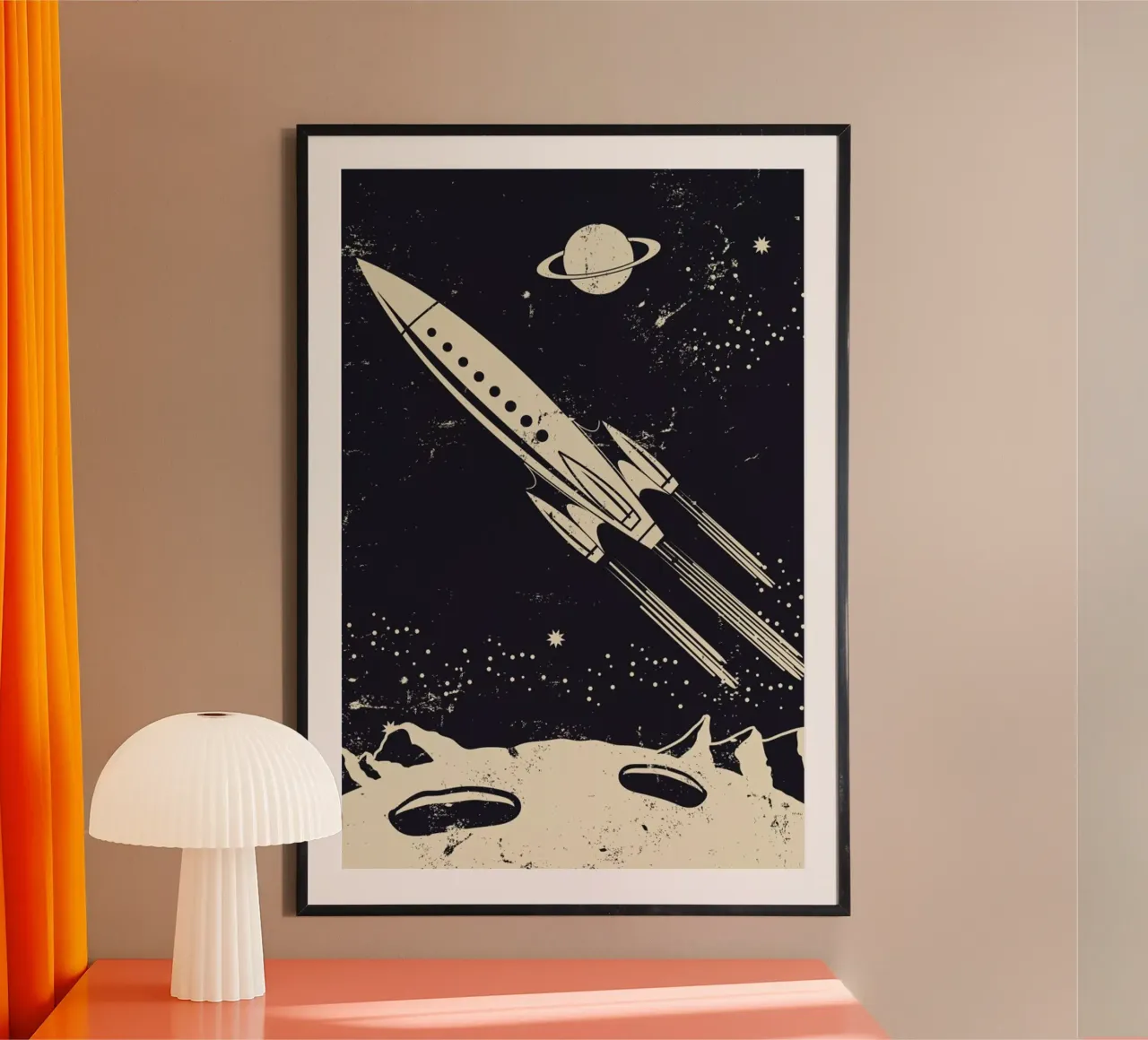 Space Rocket II carta hahnemühle da Little Flourishes