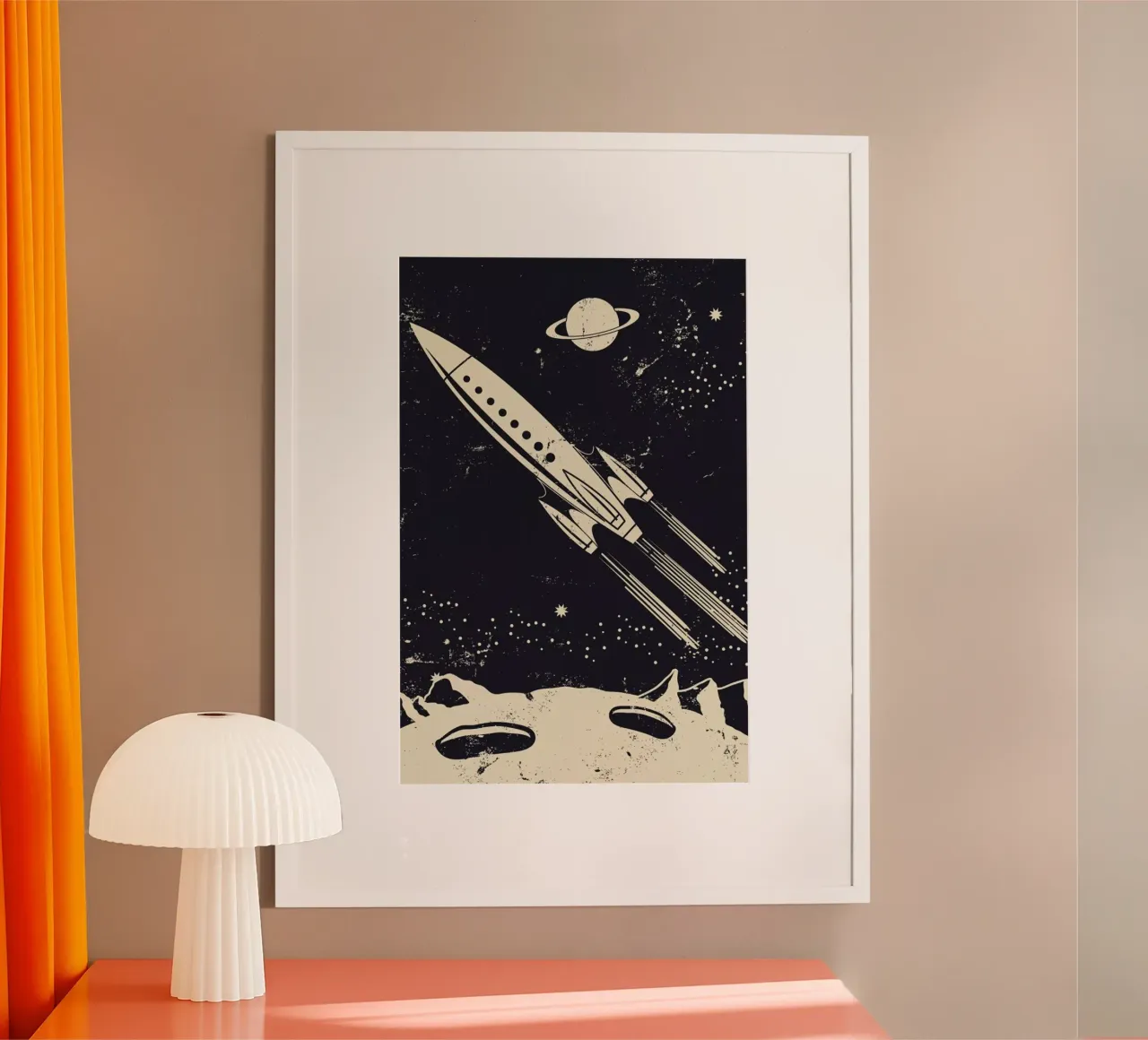 Space Rocket II poster da Little Flourishes