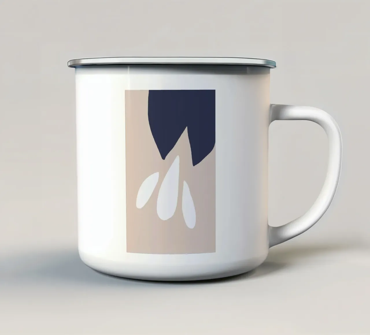 Snake Theory Emaille Tasse von Tanja Schaub