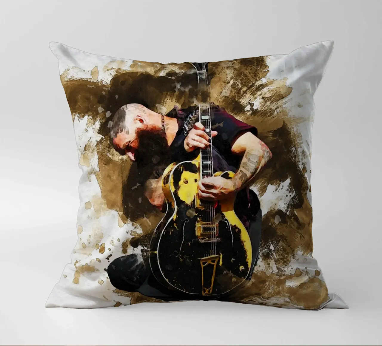 Sbaffo di Tim Armstrong dei Rancid cuscino da Gunawan Rb