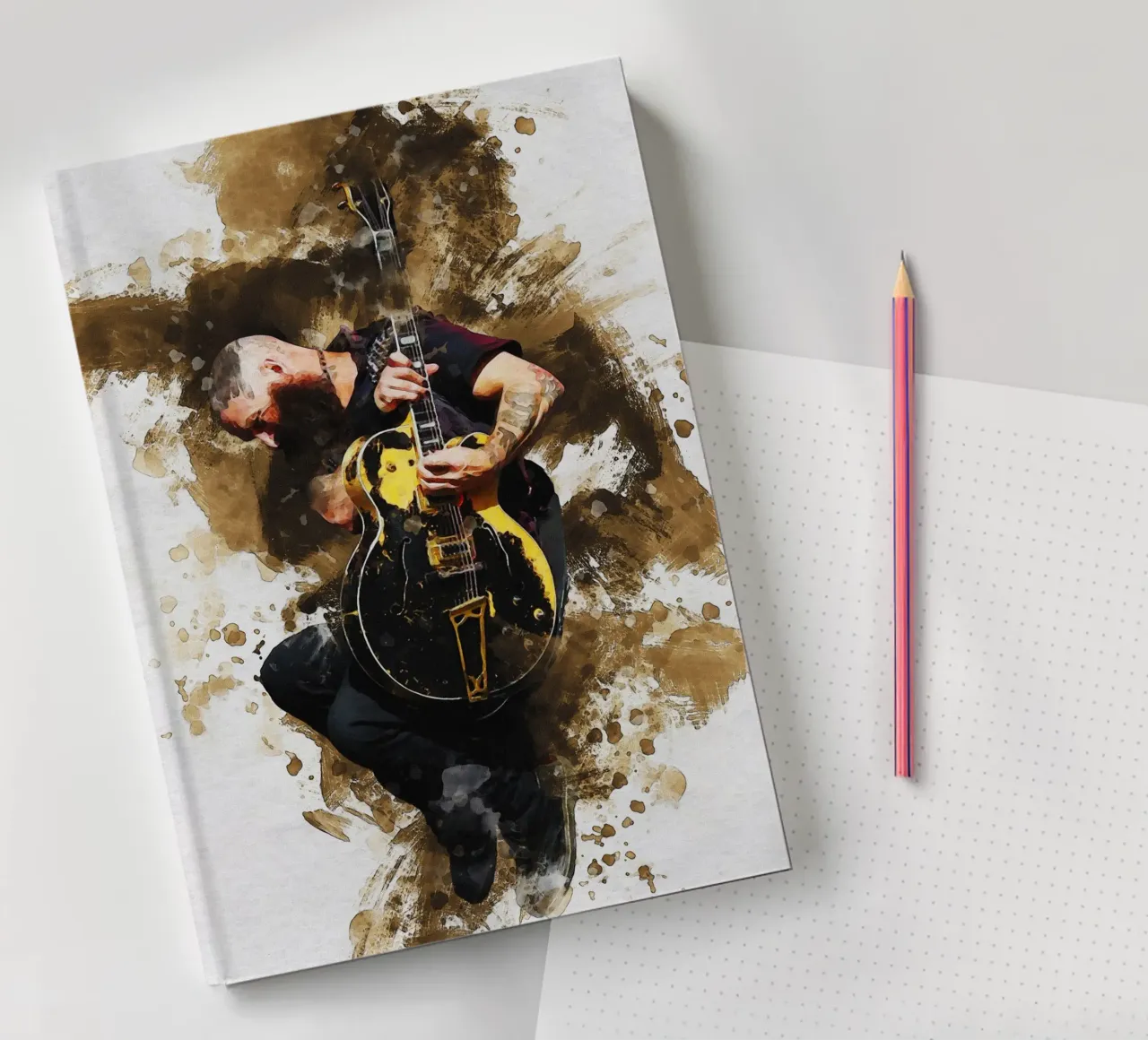 Smudge of Tim Armstrong of Rancid notebook by Gunawan Rb