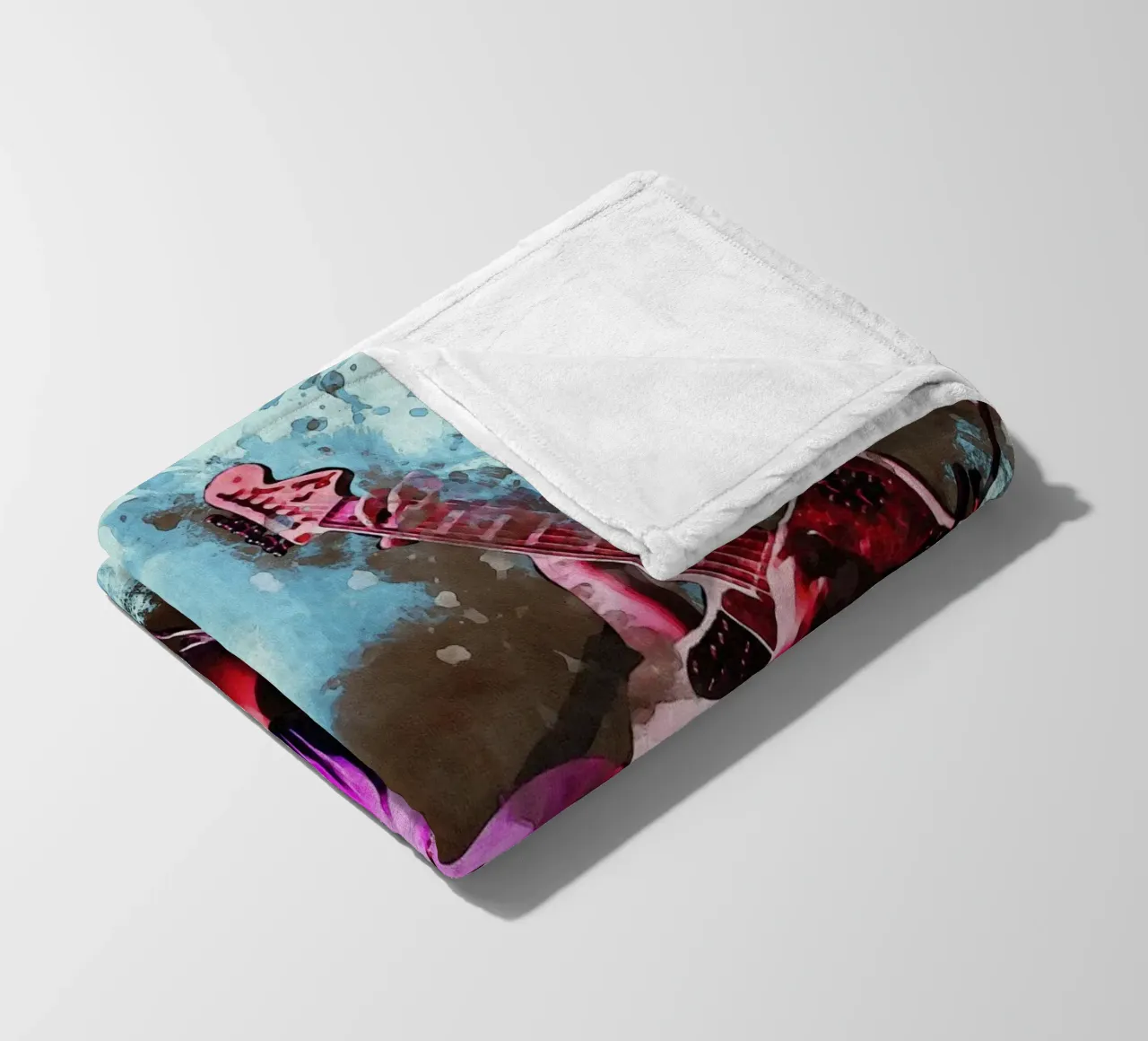 Smudge Of Emily Kokal fleece blanket by Gunawan Rb