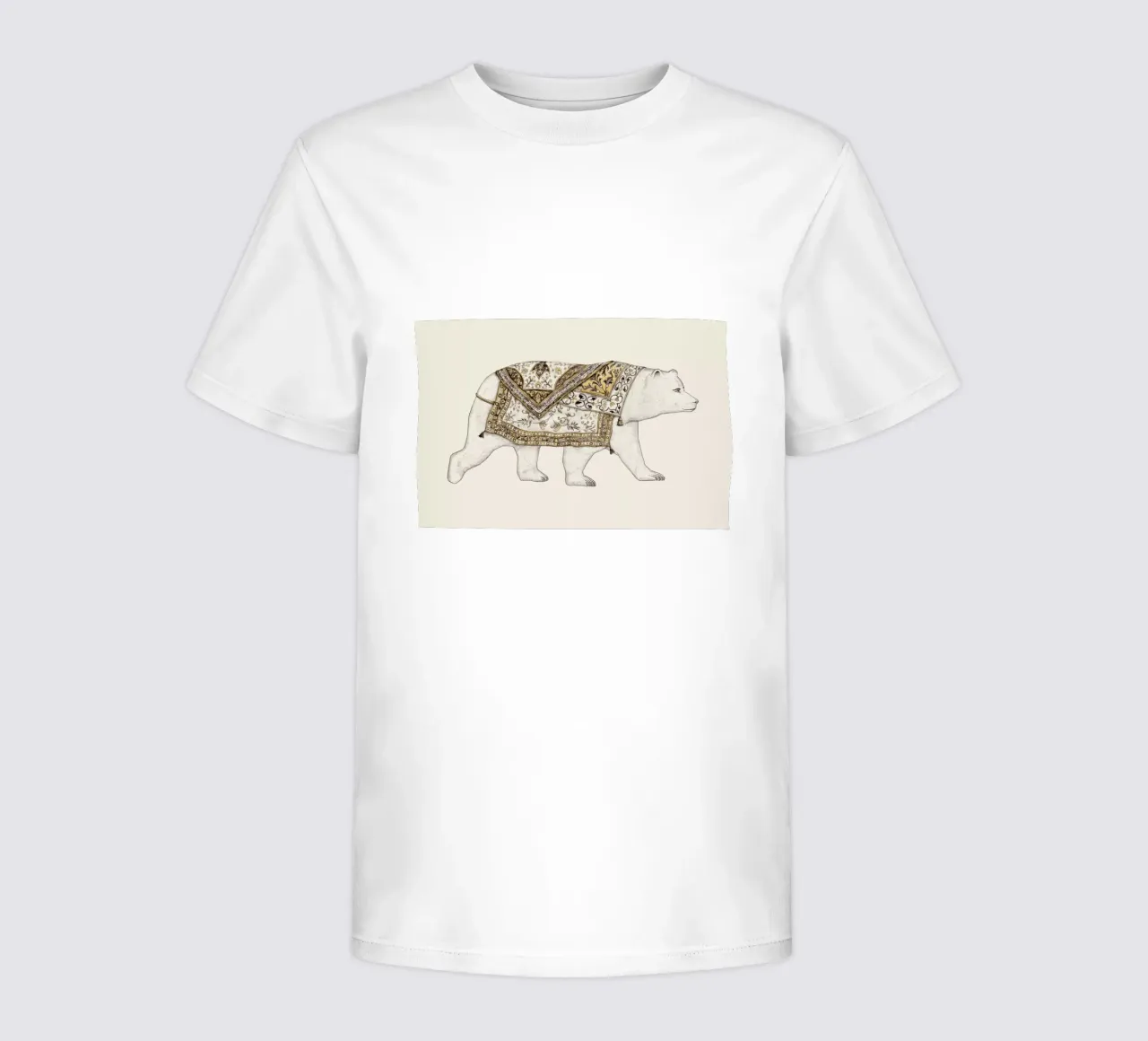 Ours Blanc kids t-shirt by Florent Bodart