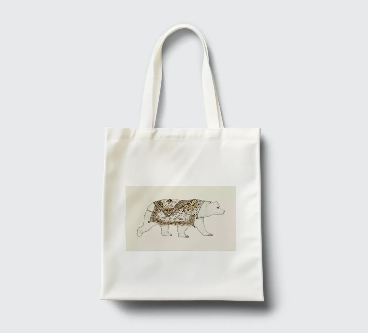Ours Blanc tote bag by Florent Bodart