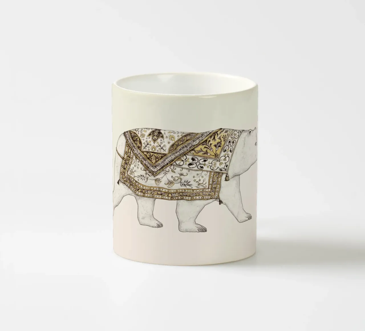 Ours Blanc tazza in ceramica da Florent Bodart