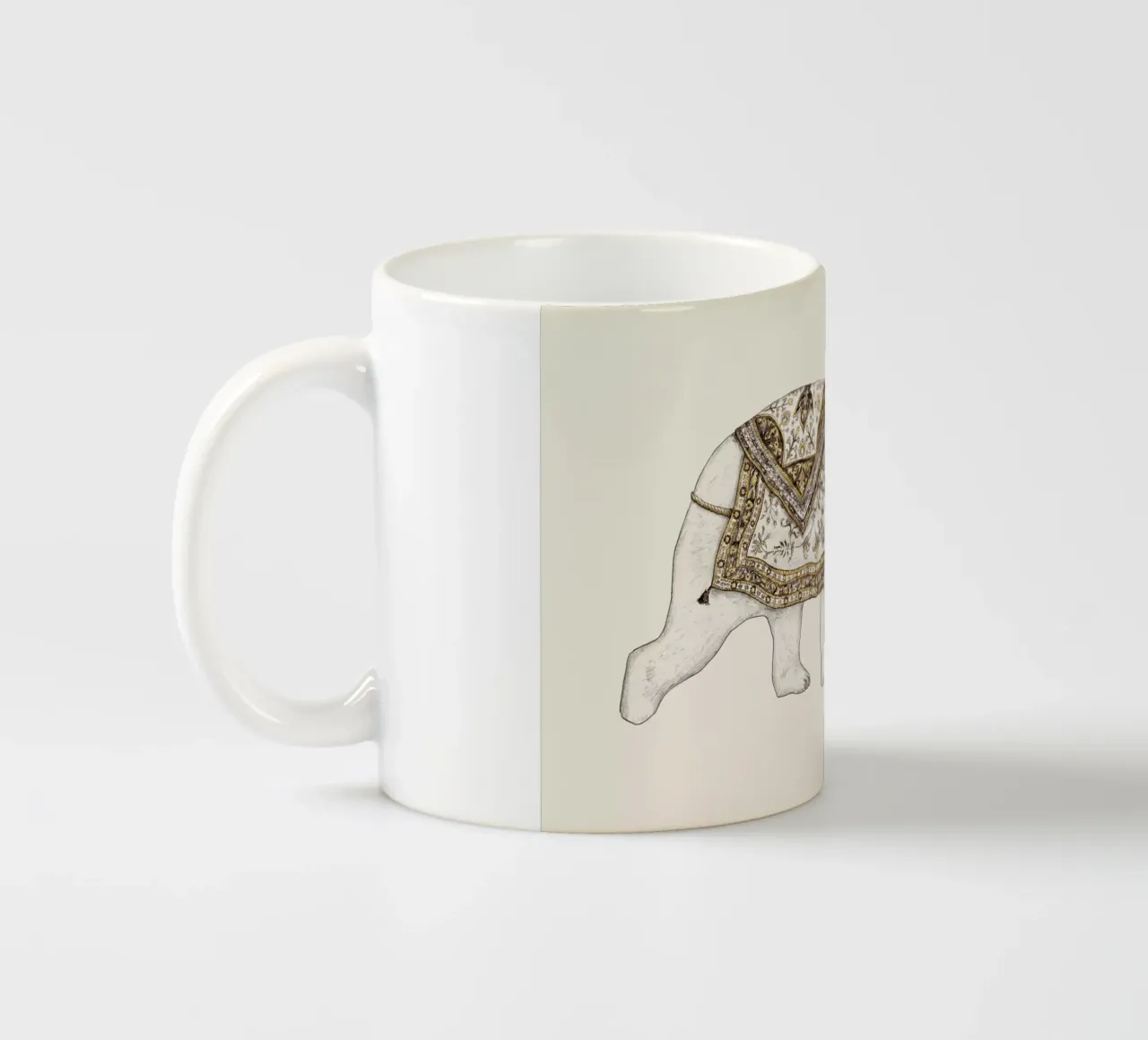 Ours Blanc tazza in ceramica da Florent Bodart