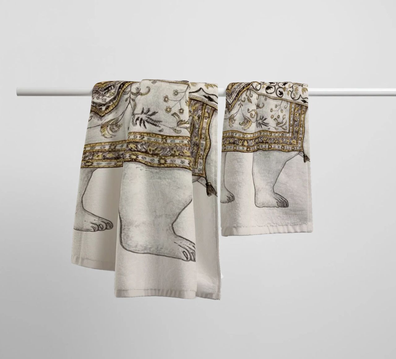 Ours Blanc serviette de bain de Florent Bodart