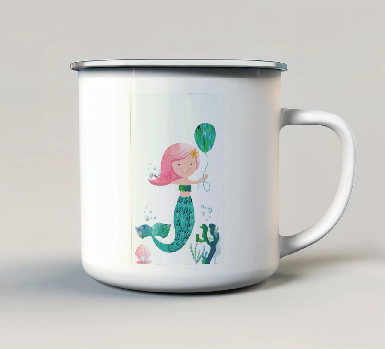 Mermaid tazza in smalto da Rocket68