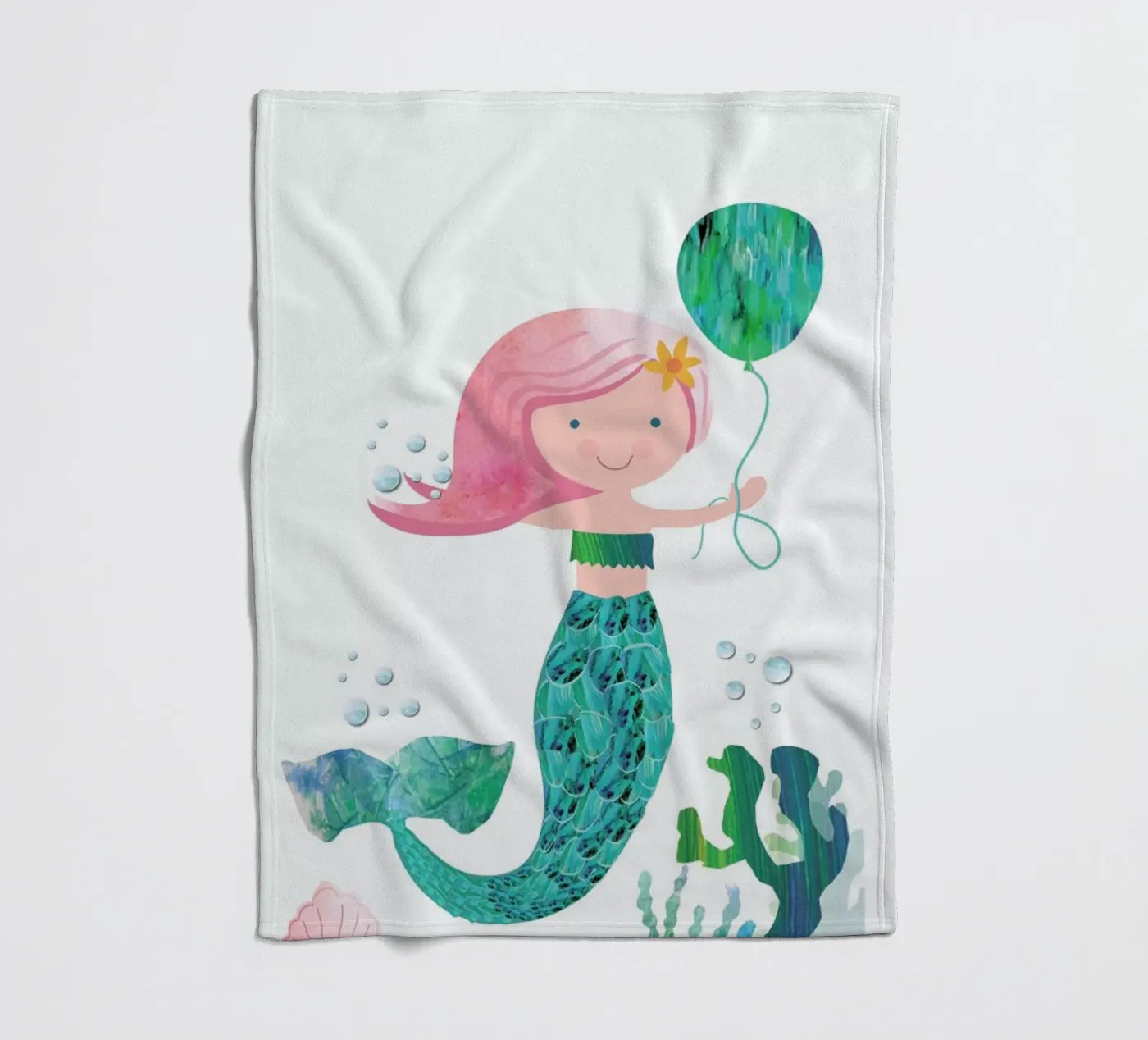 Mermaid Fleecedecke von Rocket68