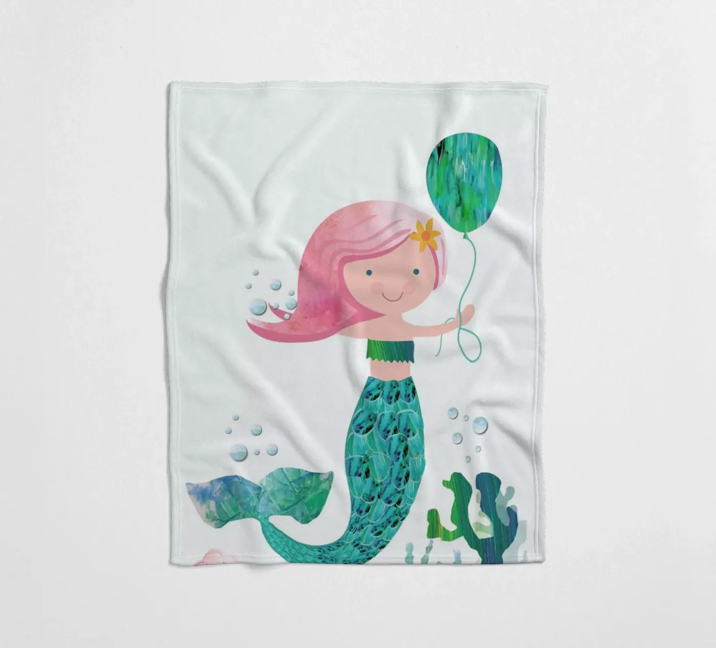 Mermaid Fleecedecke von Rocket68