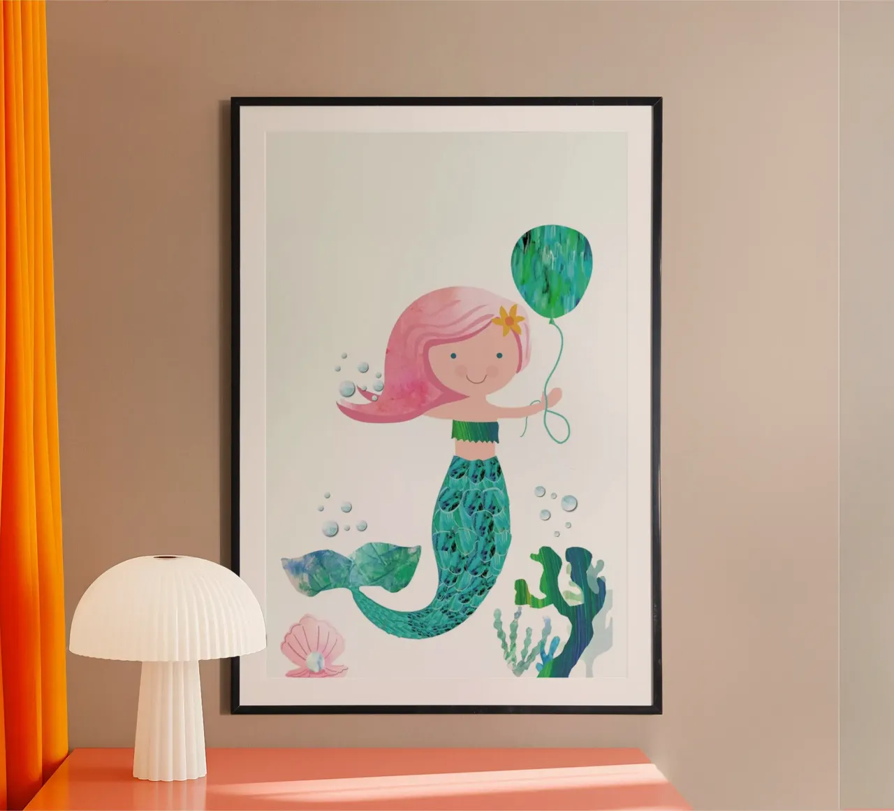 Mermaid poster van Rocket68