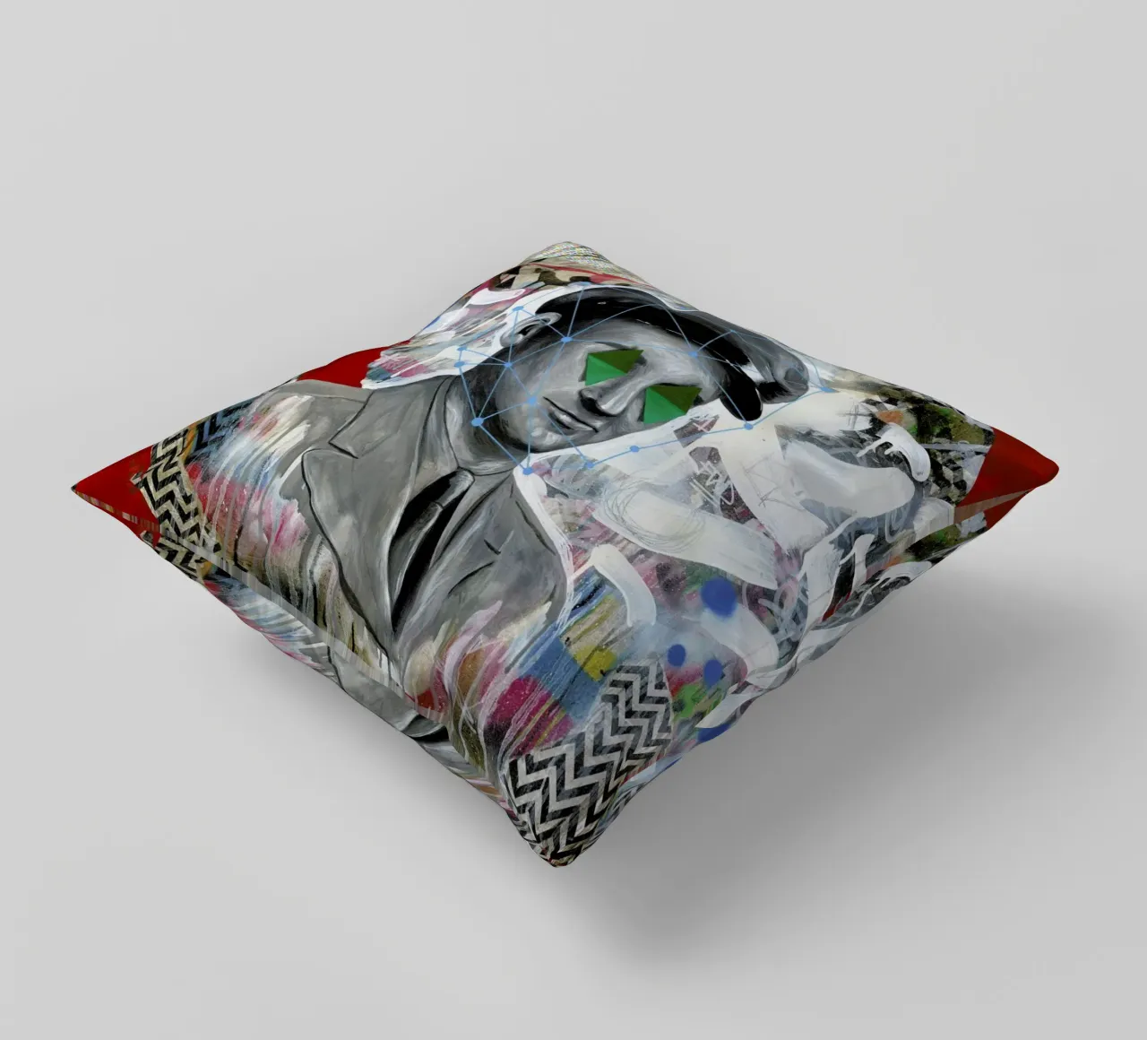 Forgotten Soldier decorative cushion by Famous When Dead