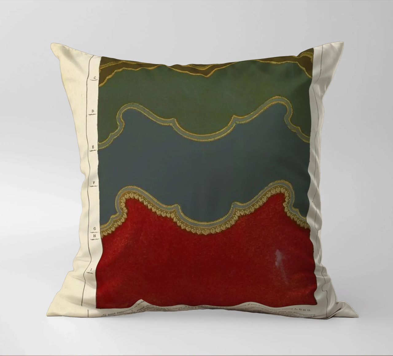 Tenture murale, L'harmonie des couleurs, 1815 - Édouard Guichard coussin de Artokoloro Quint Lox Ltd