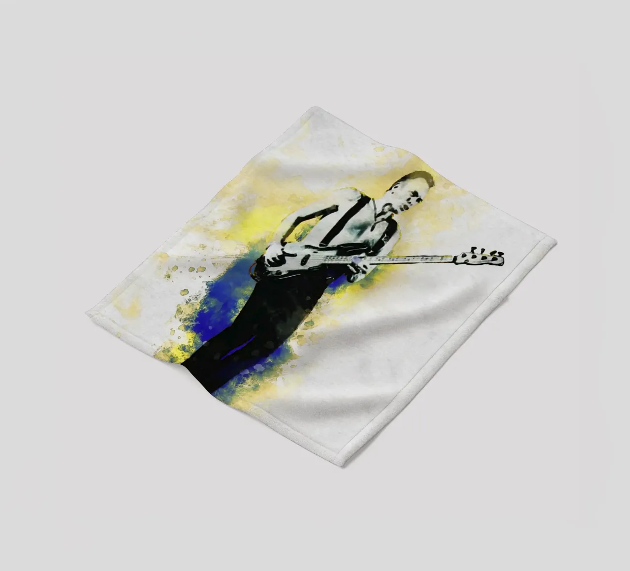 Smudge of Portrait Sting torna al basso coperta in pile da Gunawan Rb