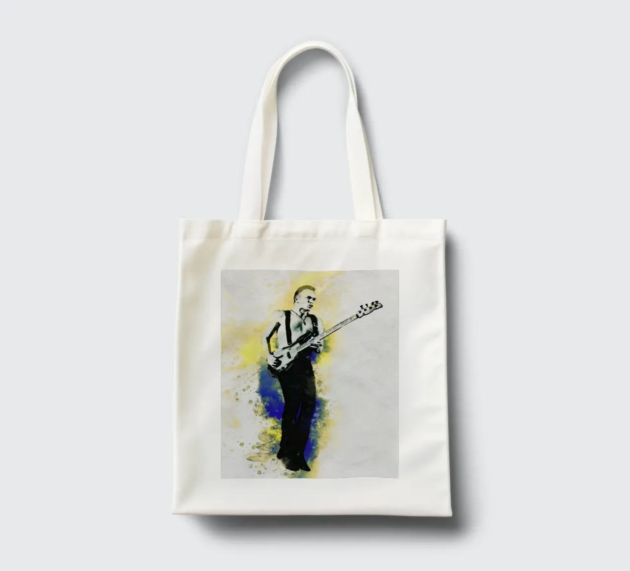 Smudge of Portrait Sting torna al basso borsa in juta da Gunawan Rb