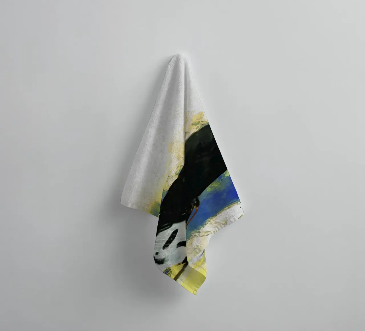 Smudge of Portrait Sting torna al basso asciugamano da bagno da Gunawan Rb