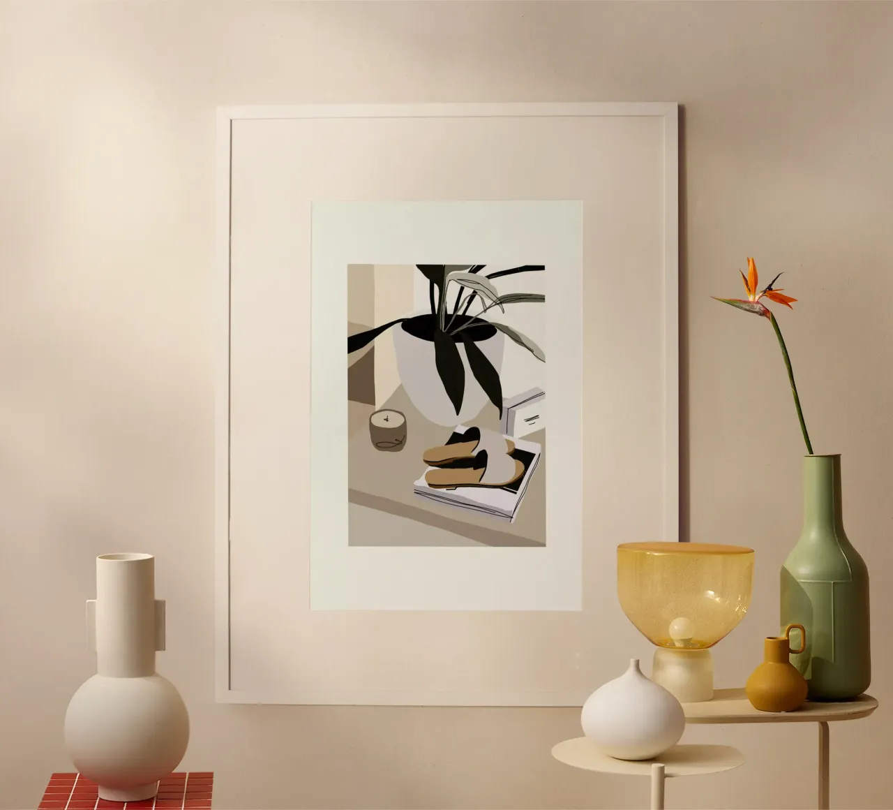 Holiday poster with aluminum frame by Pure