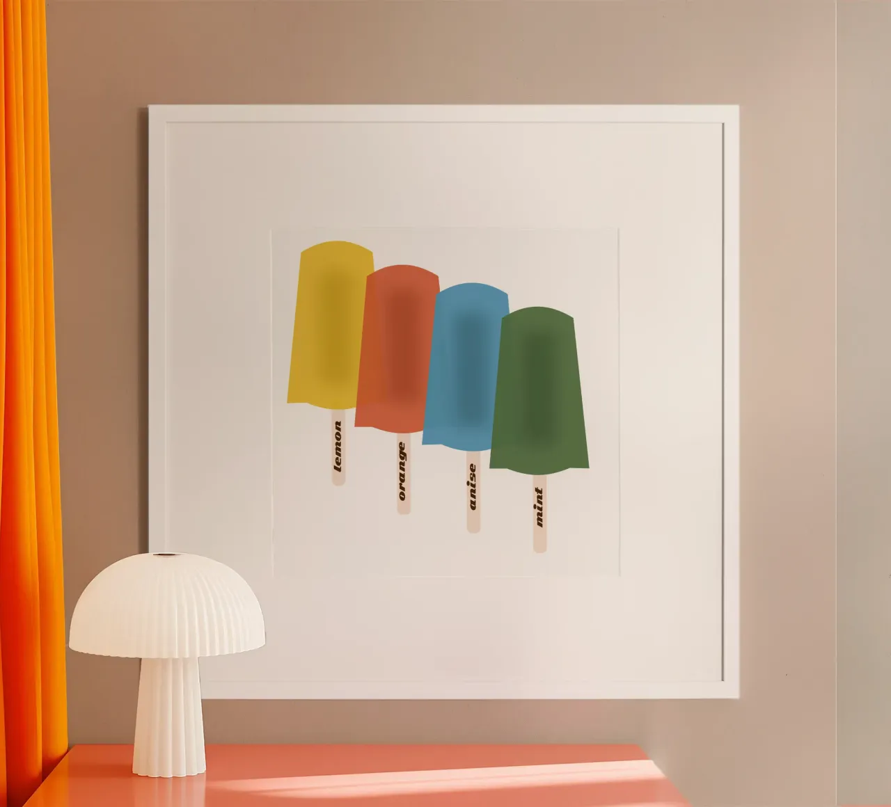 Dolcezza vintage poster con telaio in plastica da LaylaOzFun