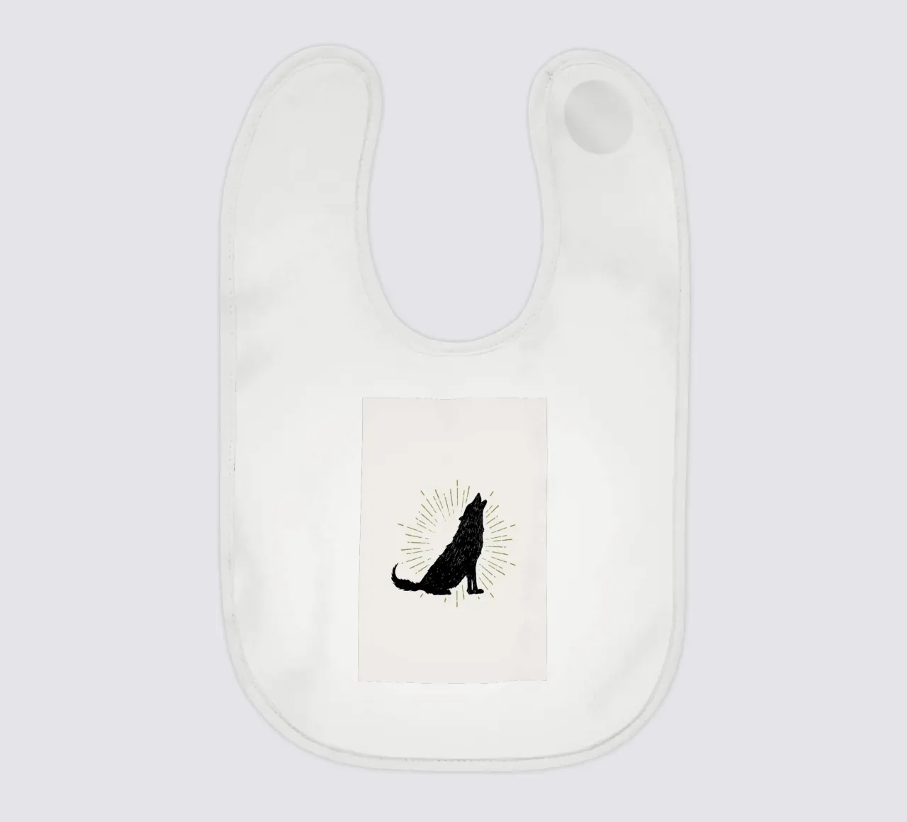 Wolf Babylätzchen von Pure