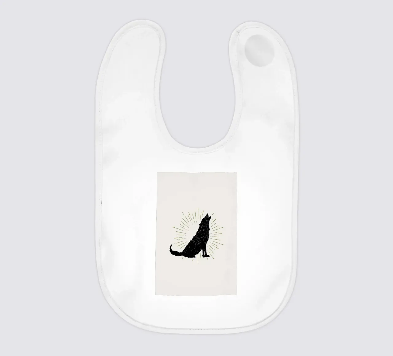 Wolf Babylätzchen von Pure