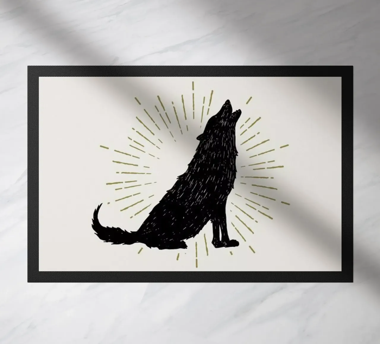 Wolf deurmat van Pure