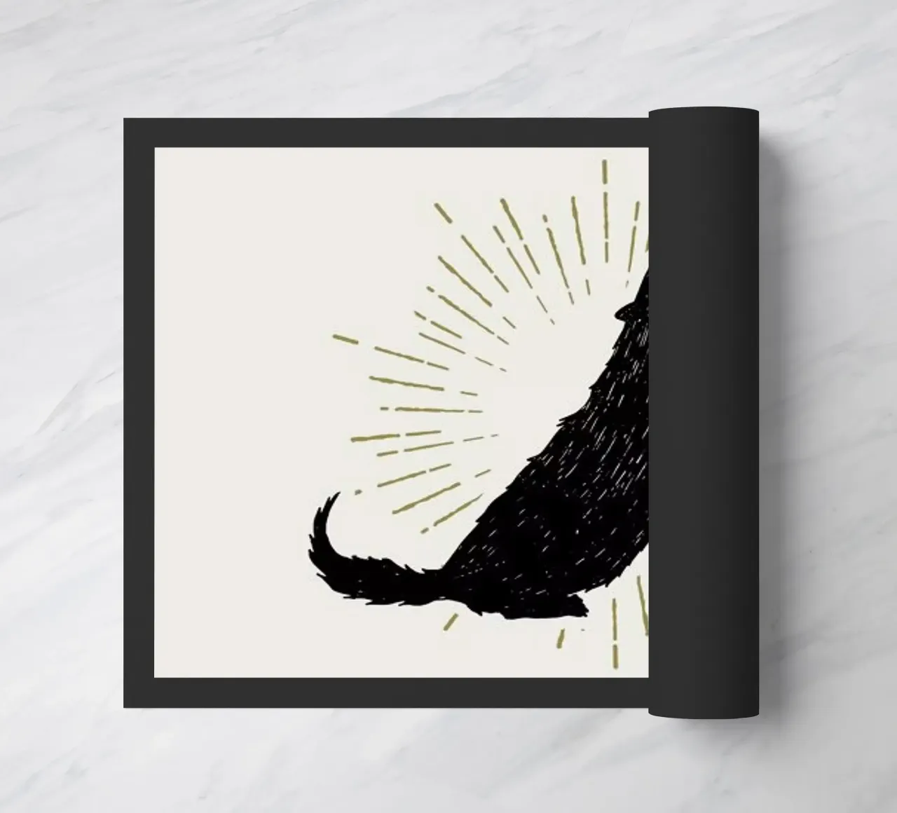 Wolf deurmat van Pure