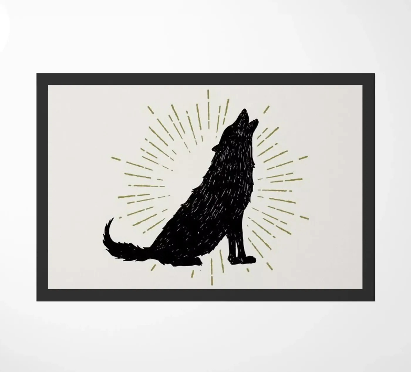 Wolf Fußmatte von Pure