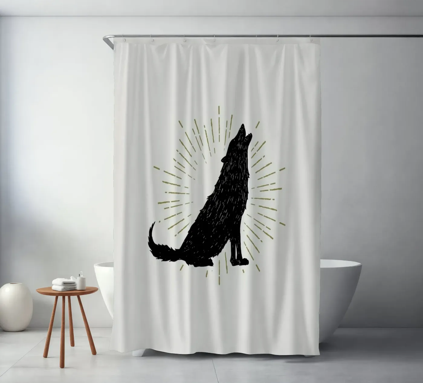 Wolf Duschvorhang von Pure