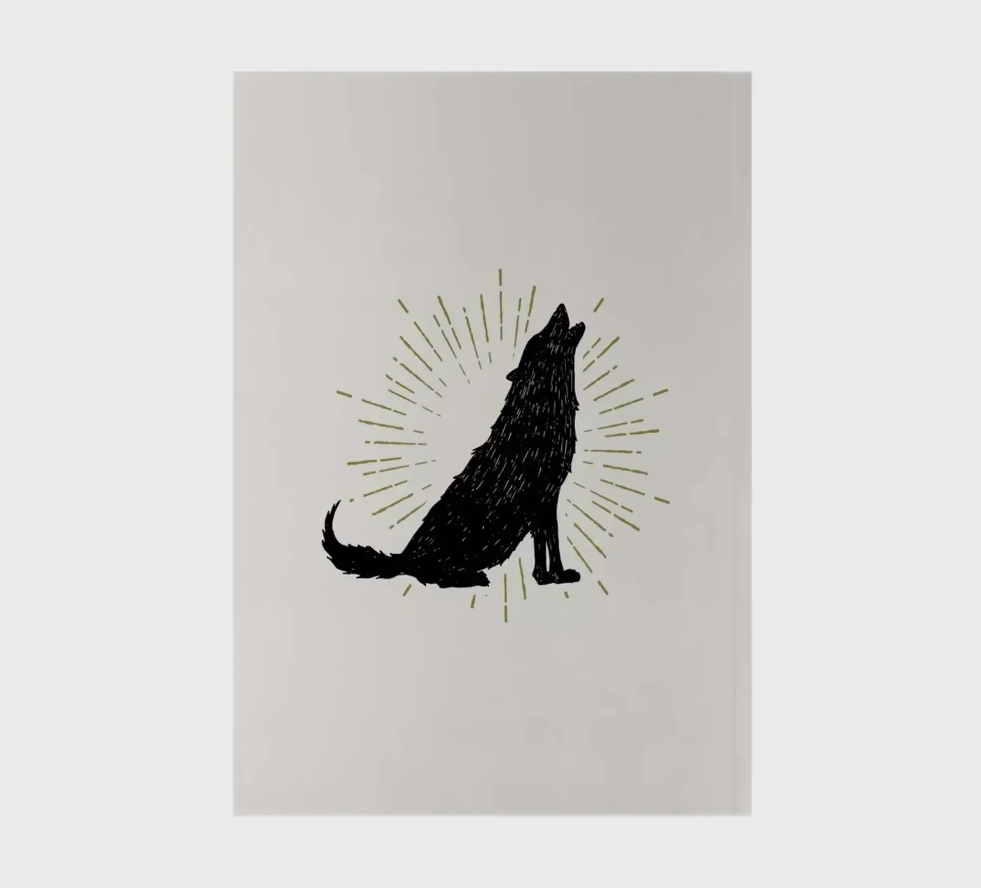 Wolf notebook by Pure