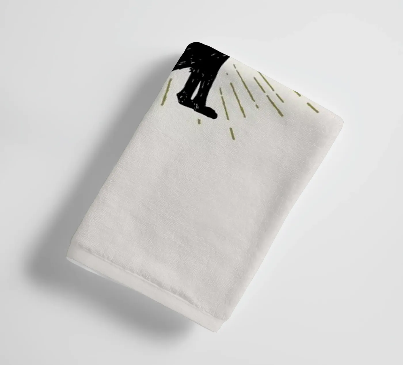 Wolf towel by Pure