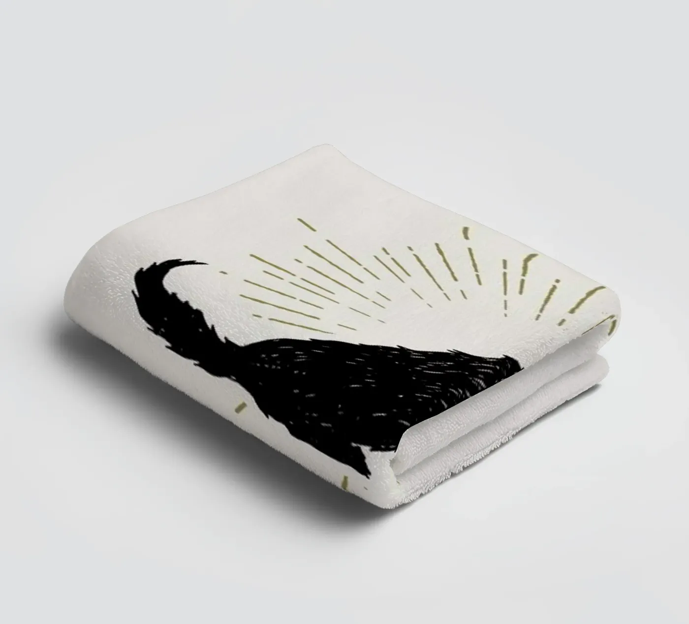 Wolf towel by Pure