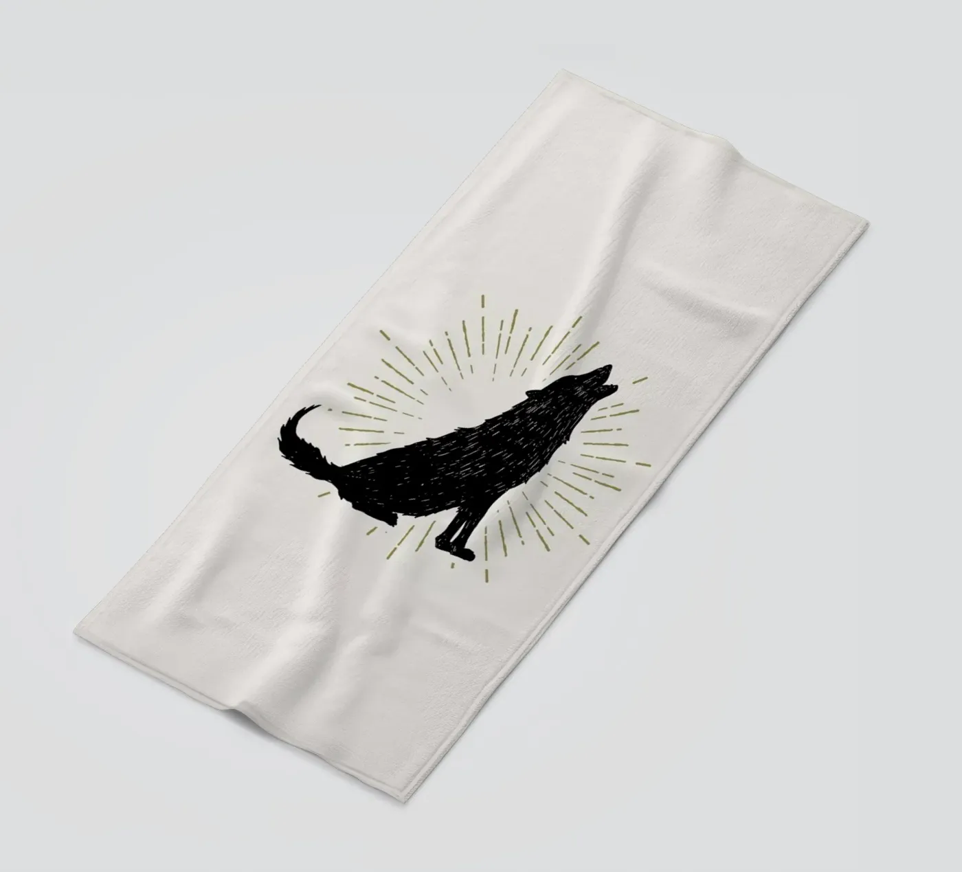 Wolf serviette de plage de Pure