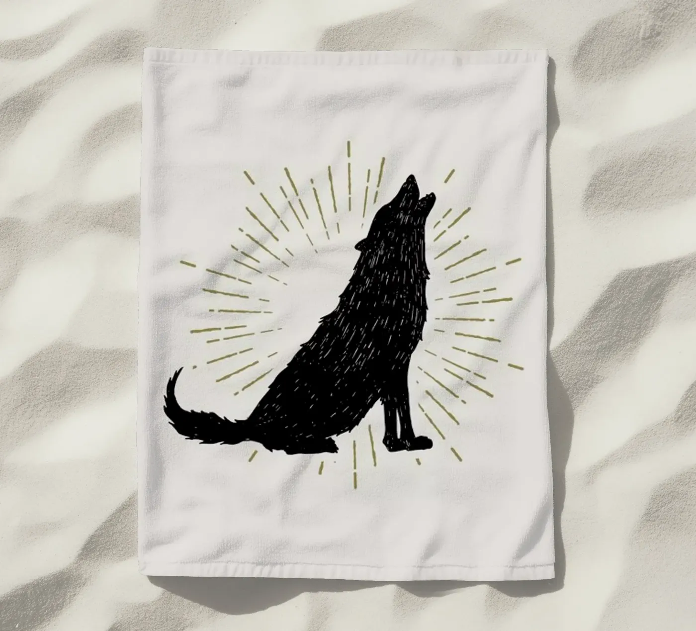 Wolf serviette de plage de Pure