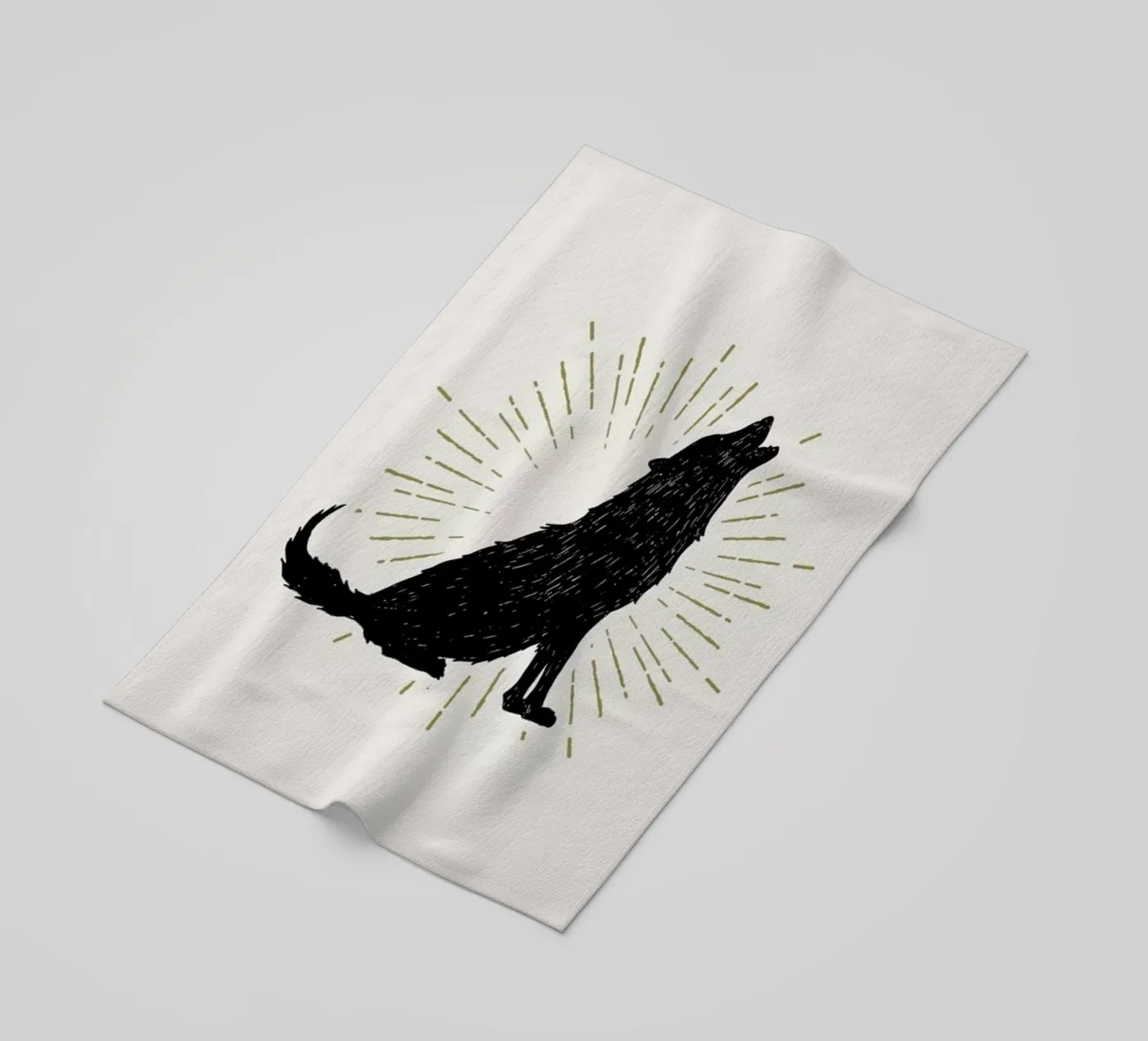 Wolf serviette de plage de Pure