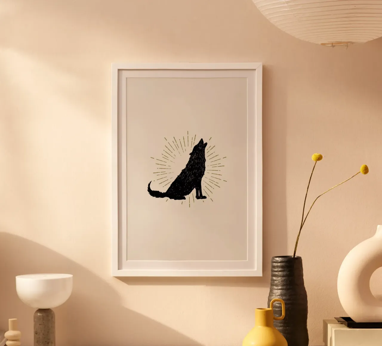 Wolf poster van Pure